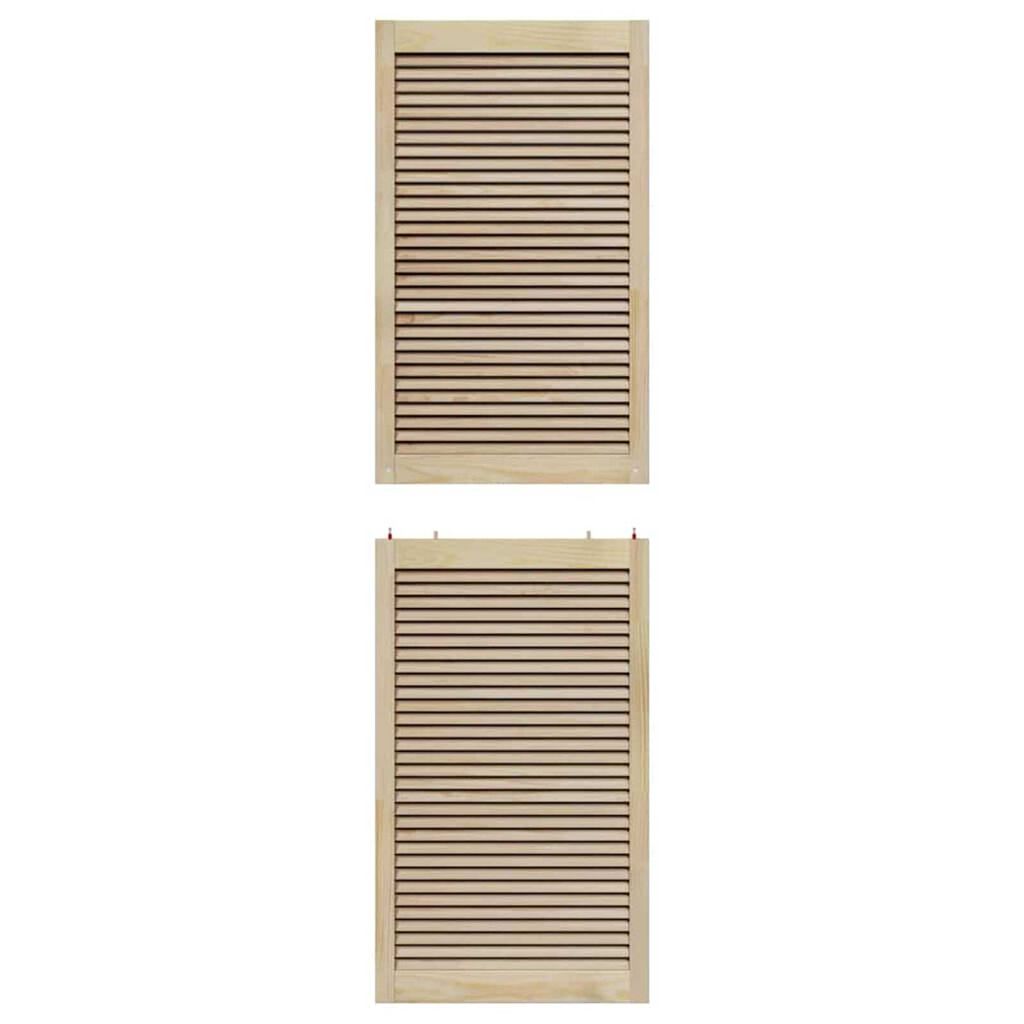 vidaXL Πόρτες Ντουλάπας με πόρτα 4 pcs Καφέ 201 x 59.5 x 2.1 εκ