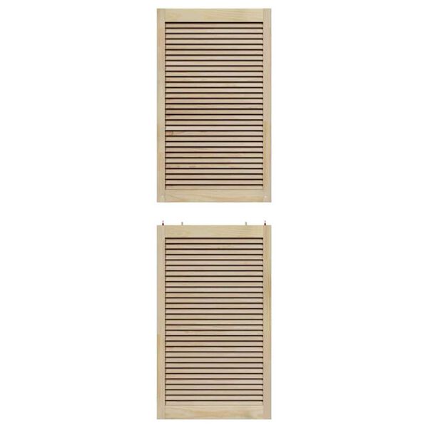 vidaXL Πόρτες Ντουλάπας με πόρτα 4 pcs Καφέ 201 x 59.5 x 2.1 εκ
