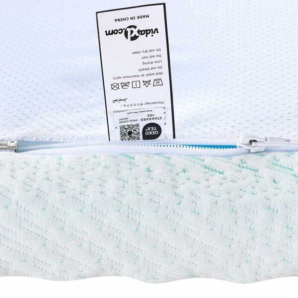 vidaXL Στρώματα Λευκό και Πράσινο 70 x 200 cm