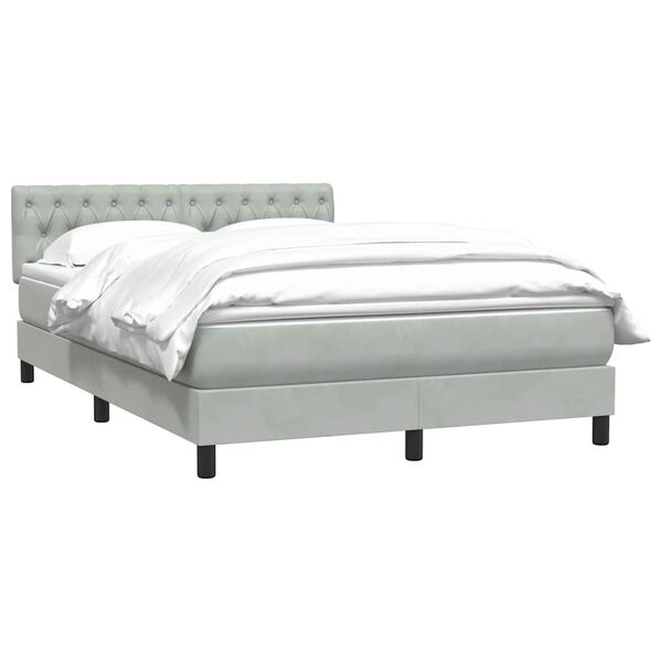 vidaXL &Kappa;&rho;&epsilon;&beta;ά&tau;&iota; Boxspring &mu;&epsilon; &Sigma;&tau;&rho;ώ&mu;&alpha; &Alpha;&nu;&omicron;&iota;&chi;&tau;ό &Gamma;&kappa;&rho;&iota; 160x220 &epsilon;&kappa;. &Beta;&epsilon;&lambda;&omicron;ύ&delta;&iota;&nu;&omicron;