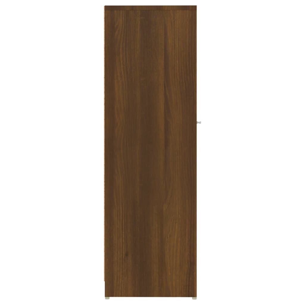 vidaXL Ντουλάπι Μπάνιου Καφέ Δρυς 30x30x95 εκ. Επεξεργασμένο Ξύλο