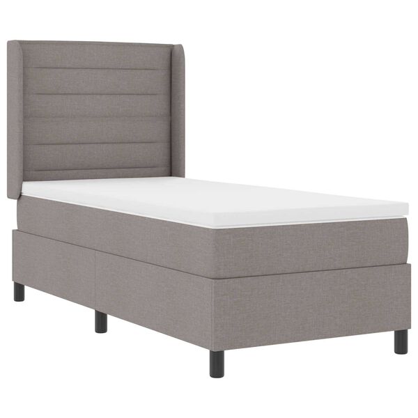 vidaXL Κρεβάτι Box Spring με Στρώμα Ταμπά 80x200 εκ. Υφάσμα