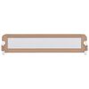 vidaXL Μπάρα Κρεβατιού Προστατευτική Χρώμα Taupe 180x42 εκ Πολυεστέρας