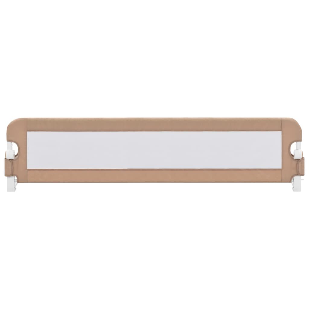 vidaXL Μπάρα Κρεβατιού Προστατευτική Χρώμα Taupe 180x42 εκ Πολυεστέρας