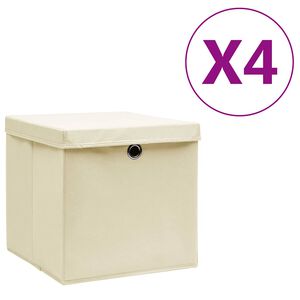 vidaXL &Kappa;&omicron;&upsilon;&tau;&iota;ά &Alpha;&pi;&omicron;&theta;ή&kappa;&epsilon;&upsilon;&sigma;&eta;&sigmaf; &mu;&epsilon; &Kappa;&alpha;&pi;ά&kappa;&iota;&alpha; 4 &tau;&epsilon;&mu;. &Kappa;&rho;&epsilon;&mu; 28 x 28 x 28 &epsilon;&kappa;.