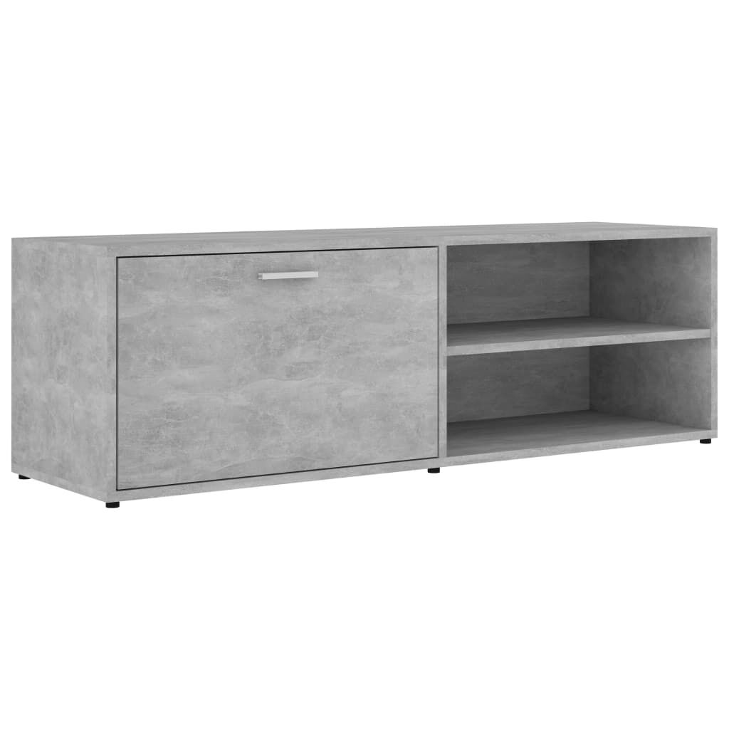 vidaXL Έπιπλο Τηλεόρασης Γκρι Σκυροδέματος 120x34x37 εκ. Επεξ. Ξύλο