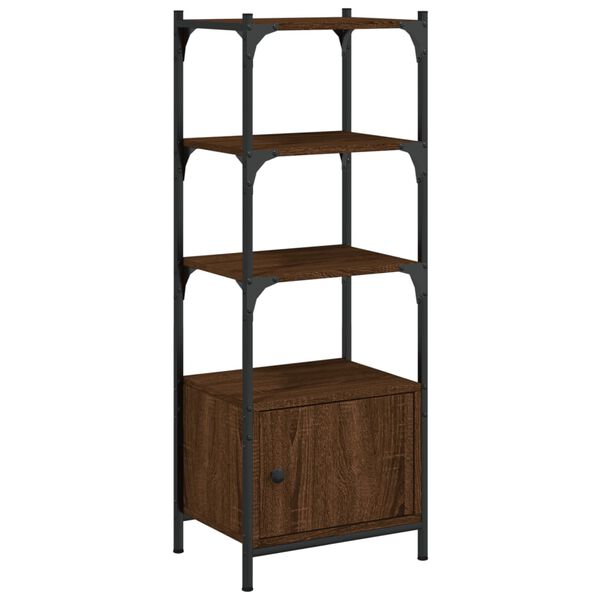 vidaXL Βιβλιοθήκη 3 Επιπέδων Καφέ Δρυς 41x30x109,5 εκ. Επεξεργ. Ξύλο