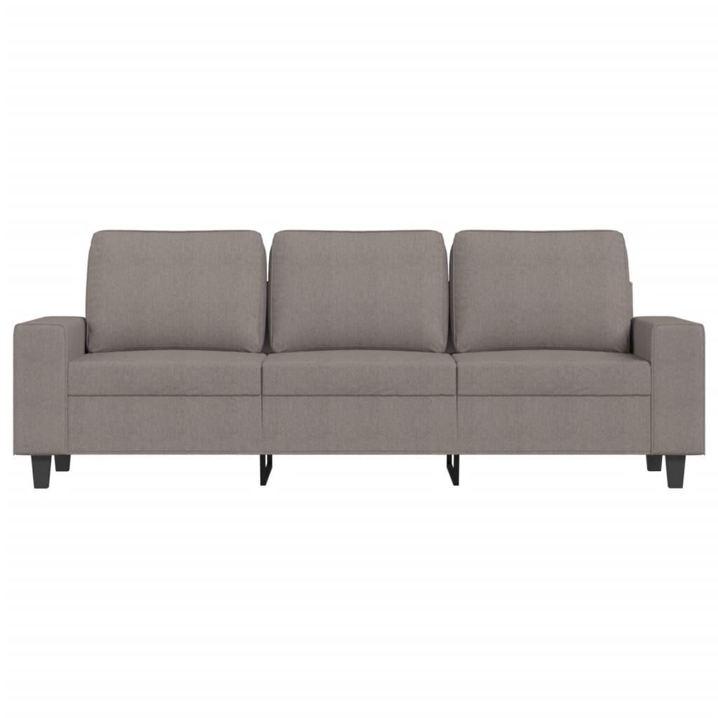 vidaXL Καναπές Τριθέσιος Taupe 180 εκ. Υφασμάτινος