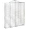 vidaXL Συρματοκιβώτιο Τοξωτό 200x30x220/240εκ. από Γαλβανισμένο Χάλυβα