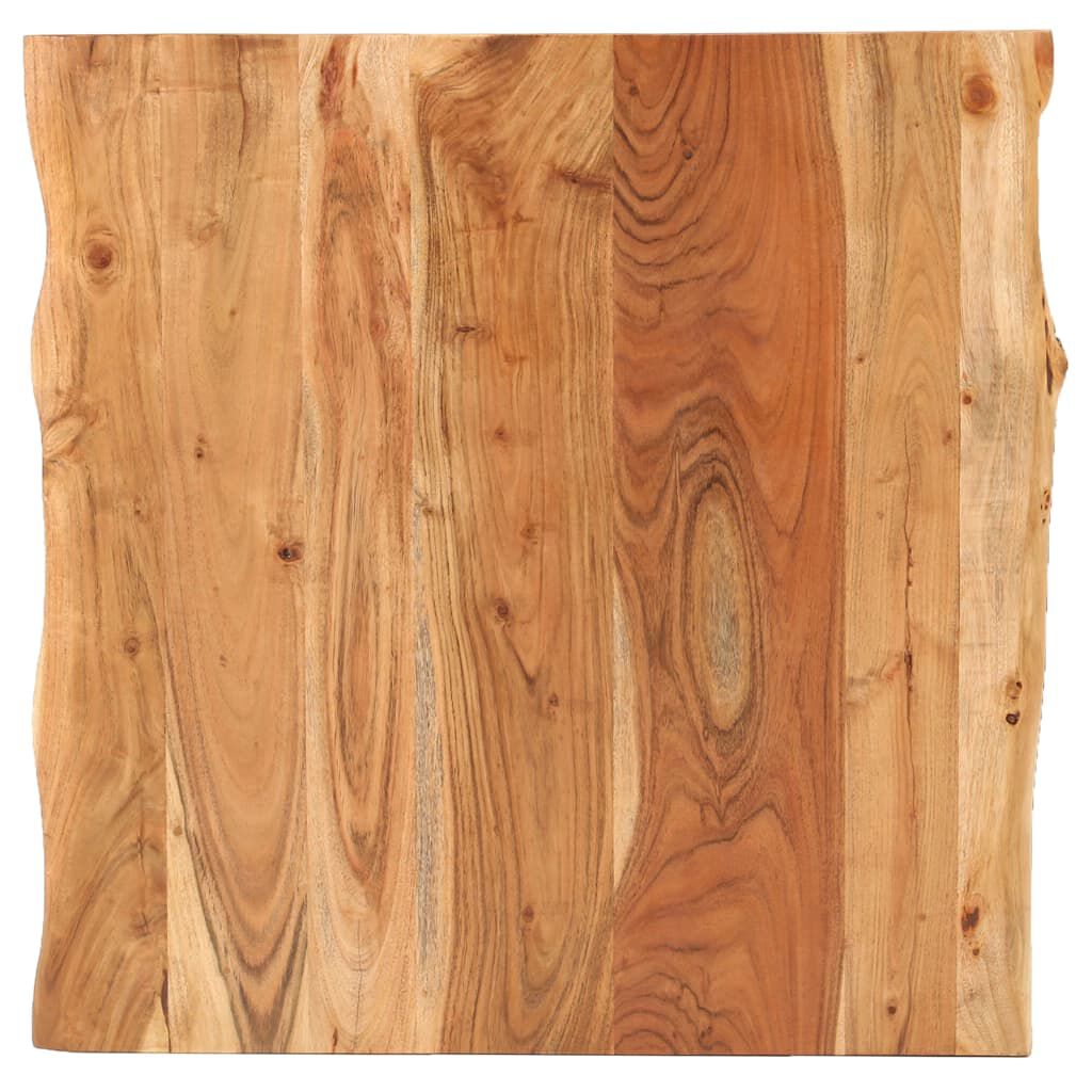 vidaXL Τραπέζι Bistro Live Edge 70x70x75 εκ. από Μασίφ Ξύλο Ακακίας