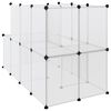 vidaXL Κλουβί Μικρών Ζώων Διαφανές 142x74x93 εκ. Πολυπροπυλένιο&Ατσάλι