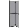 vidaXL Τοίχος ντους Walk-in Μαύρο και σκούρο διαφανές 90 x 190 cm