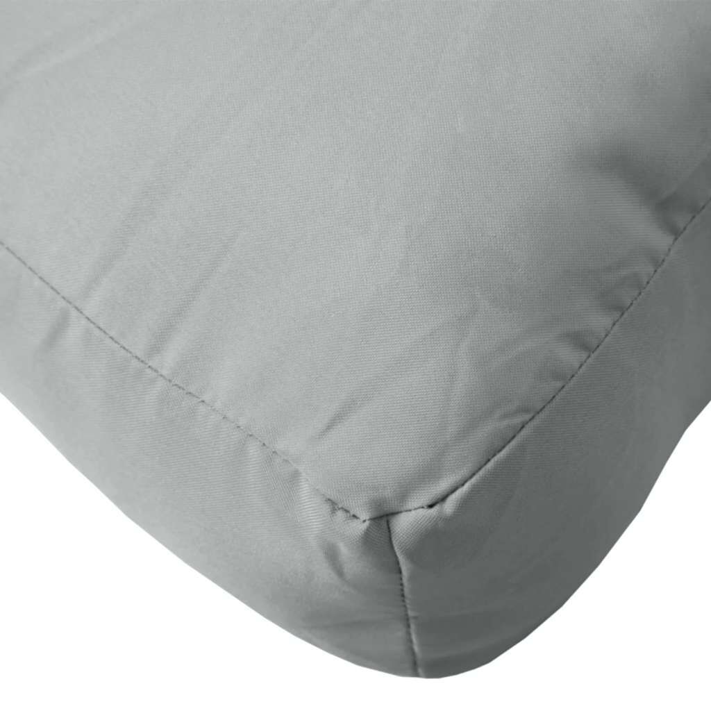 vidaXL Μαξιλάρι Παλέτας Ανοιχτό Γκρι 60x60x9,5 εκ. Ύφασμα