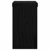 vidaXL Βάση φυτών 2 pcs Μαύρη δρυς 10 x 10 x 18 cm Επεξεργασμένο ξύλο