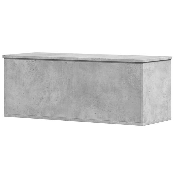 vidaXL Κουτί Αποθήκευσης Γκρι Σκυροδέματος 90x35x35 εκ. Επεξεργ. Ξύλο