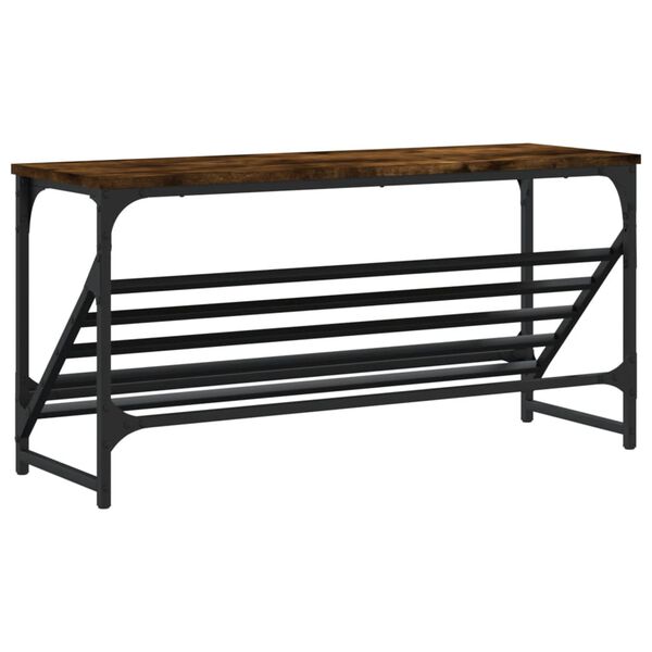 vidaXL Παπουτσοθήκη Καπνιστή Δρυς 90x30x45 εκ. Επεξεργασμένο Ξύλο
