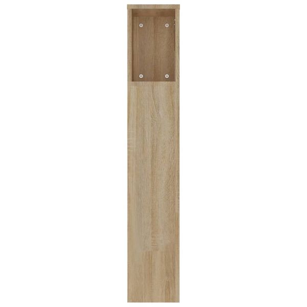vidaXL Κεφαλάρι Με Αποθηκευτικό Χώρο Sonoma Δρυς 220x18,5x104,5 εκ.