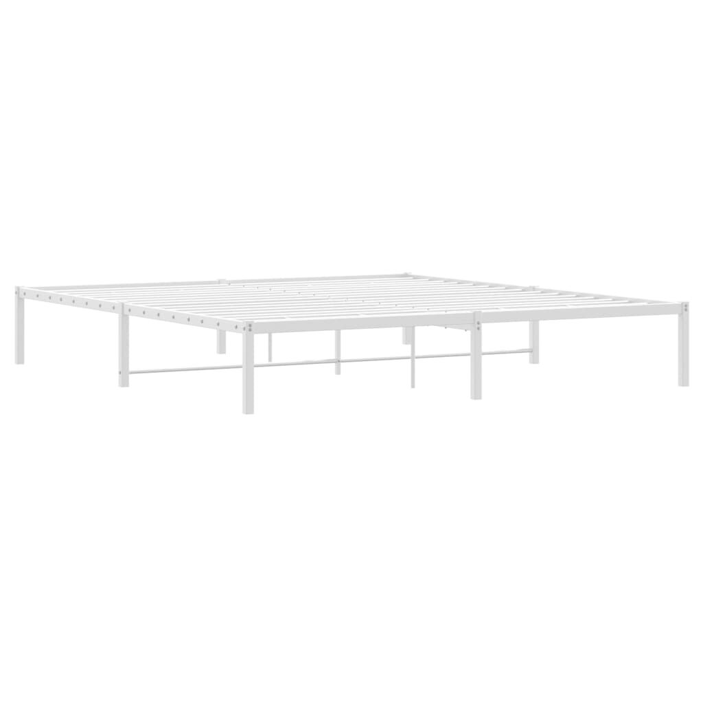vidaXL Μεταλλικό Πλαίσιο Κρεβατιού Λευκό 180 x 200 εκ.