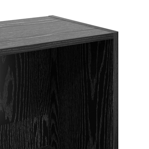 vidaXL Βιβλιοθήκη Μαύρη δρυς 40 x 30 x 114 εκ. Επεξεργασμένο ξύλο