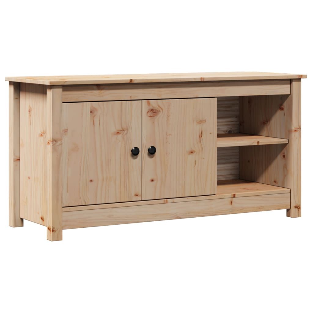 vidaXL Έπιπλο Τηλεόρασης 103 x 36,5 x 52 εκ. από Μασίφ Ξύλο Πεύκου