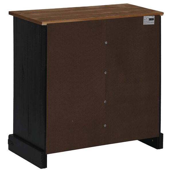 vidaXL Sideboard HALDEN με συρόμενη πόρτα Μαύρο 80x40x80 cm