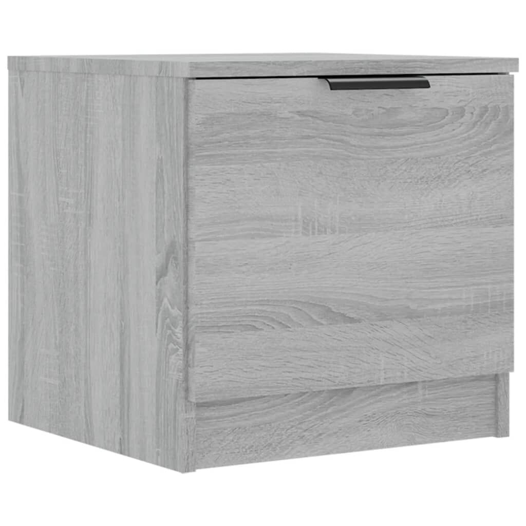 vidaXL Κομοδίνα 2 τεμ. Γκρι Sonoma 40 x 39 x 40 εκ.