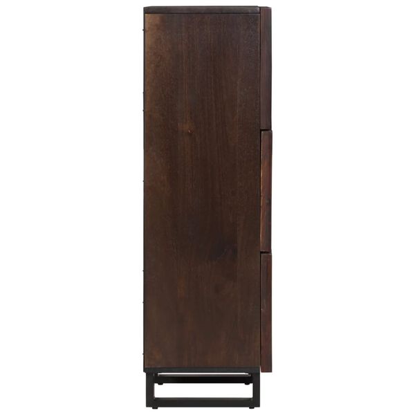 vidaXL Ντουλάπι Καφέ 40x34x110 εκ. από Μασίφ Ξύλο Μάνγκο