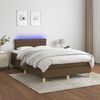 vidaXL &Kappa;&rho;&epsilon;&beta;ά&tau;&iota; Boxspring &mu;&epsilon; &Sigma;&tau;&rho;ώ&mu;&alpha; & LED &Sigma;&kappa;.&Kappa;&alpha;&phi;έ 120x190&epsilon;&kappa;. &Upsilon;&phi;&alpha;&sigma;&mu;ά&tau;&iota;&nu;&omicron;