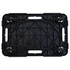 vidaXL Τρόλεϊ Μεταφοράς 3 Τεμ. Μαύρα 58 x 38 x 12 εκ. Πολυπροπυλένιο