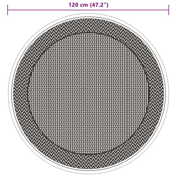 vidaXL Χαλί εξωτερικού χώρου ARAKIL Πράσινο Ø120 cm PP