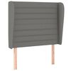 vidaXL Κρεβάτι Boxspring με Στρώμα Σκούρο Γκρι 80x200 εκ. Υφασμάτινο