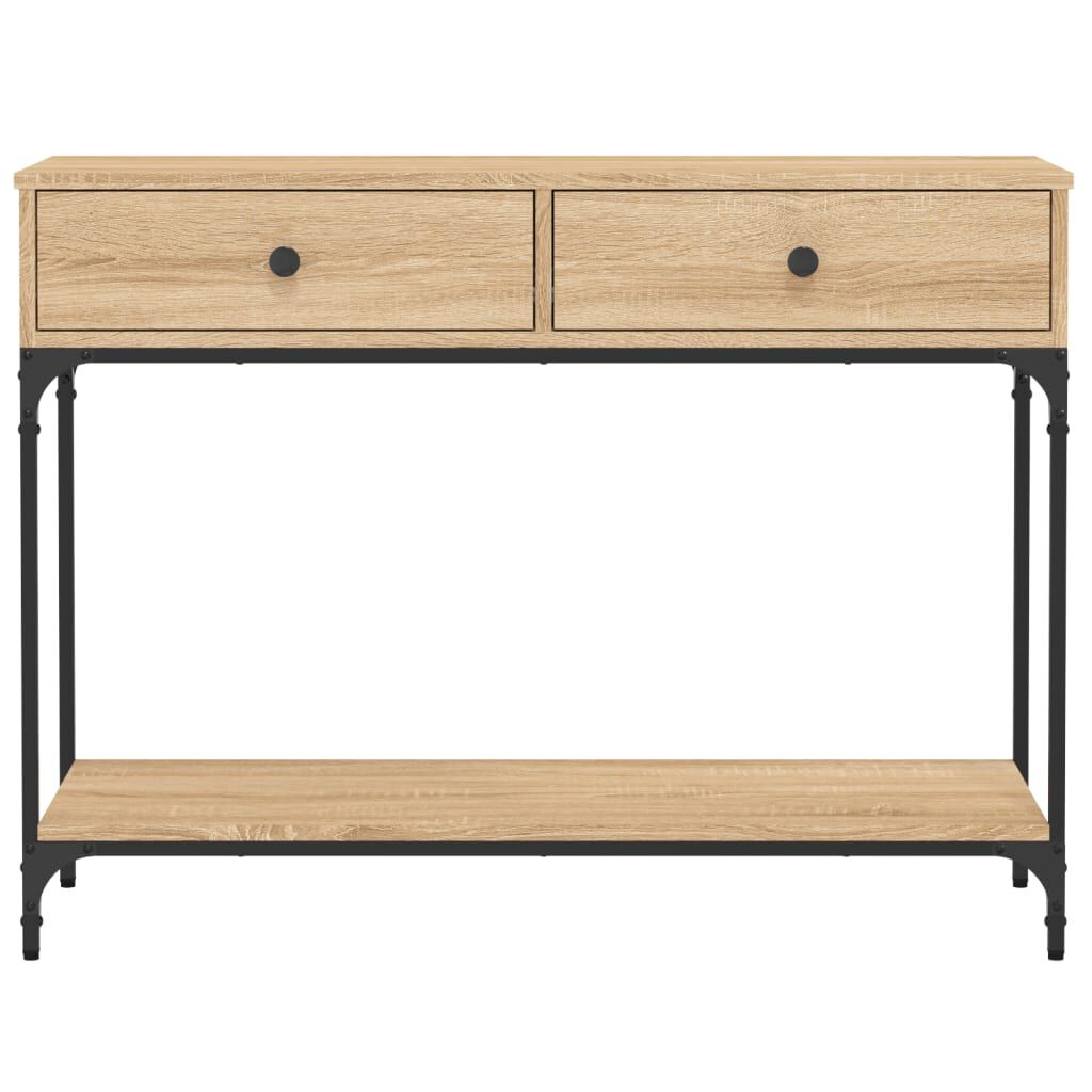 vidaXL Τραπέζι Κονσόλα Sonoma Δρυς 100x34,5x75 εκ. Επεξεργασμένο Ξύλο