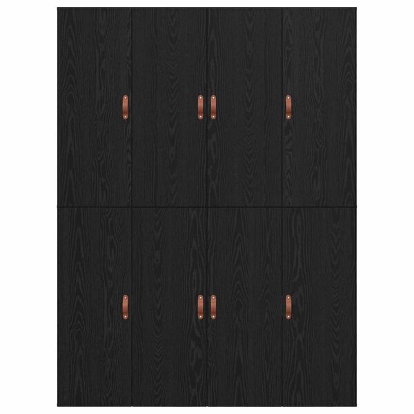 vidaXL Σκελετός Κρεβατιού Μαύρη δρυς 190 x 135 x 31.5 εκ.