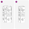 vidaXL Σχέδιο & βάση αποθήκευσης Μουσταρδί 15.5 x 15.5 x 49 εκ Μέταλλο