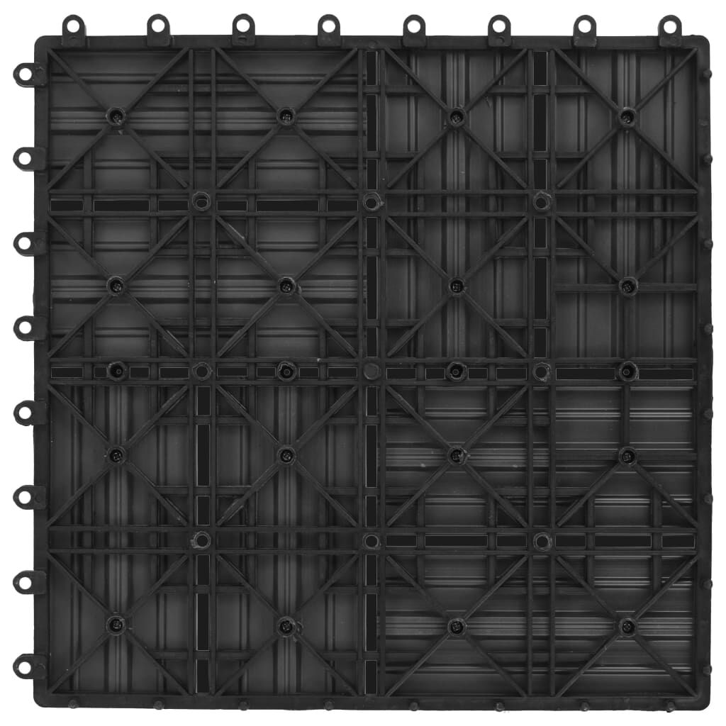 vidaXL Πλακάκια Deck 11 τεμ. Γκρι 30 x 30 εκ. 1 μ² από WPC
