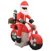 vidaXL Άγιος Βασίλης σε Μοτοσικλέτα Φουσκωτός LED IP44 160 εκ.