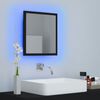 vidaXL Καθρέφτης Μπάνιου με LED Μαύρος 40 x 8,5 x 37 εκ. Ακρυλικός