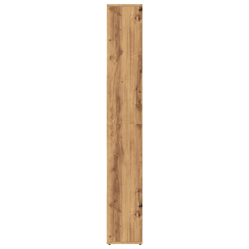 vidaXL Βιβλιοθήκη Αρτισιανή Δρυς 67x24x161 εκ. Επεξ. Ξύλο