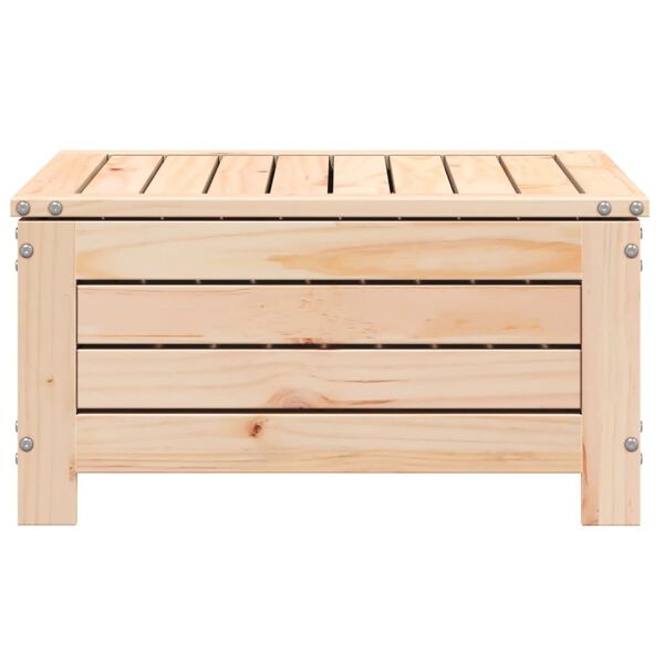 vidaXL Υποπόδιο Κήπου 62 x 63,5 x 32 εκ. από Μασίφ Ξύλο Πεύκου