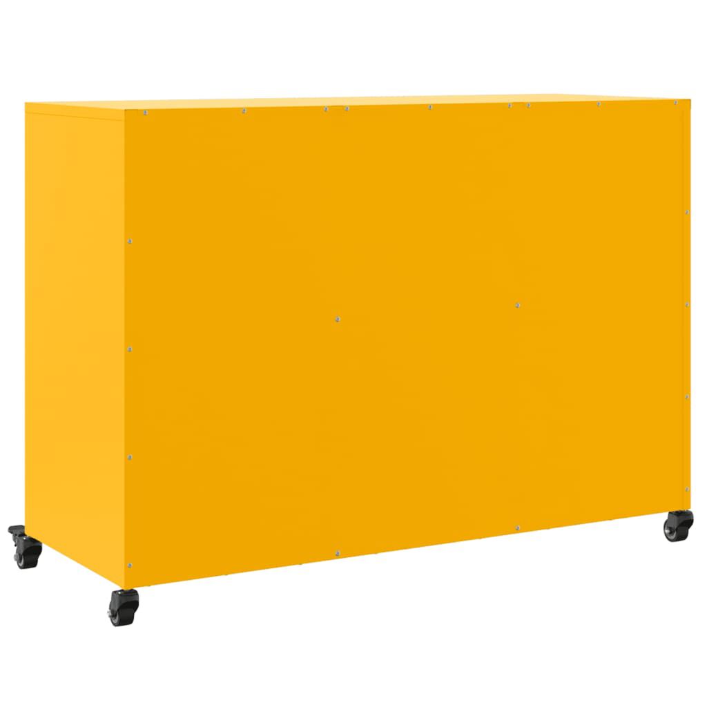 vidaXL Ντουλάπι Μουσταρδί 100,5x39x72 εκ. από Ατσάλι