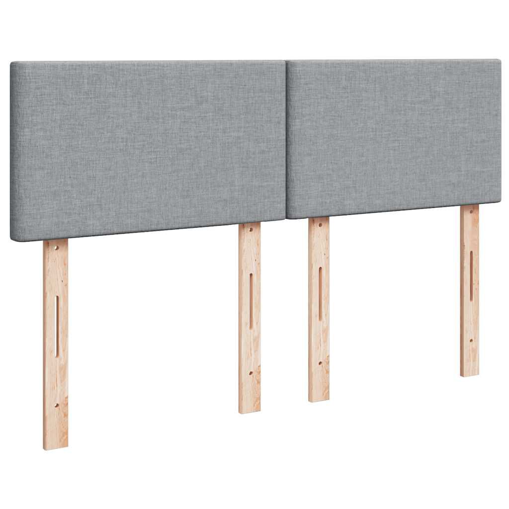 vidaXL Κρεβάτι Boxspring με Στρώμα Αν. Πράσινο 160x200εκ Υφασμάτινο