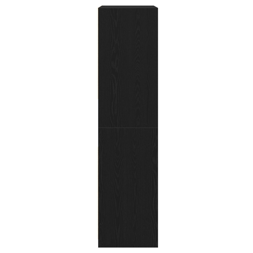 vidaXL Ντουλάπα Μαύρο Δρυς 100x50x200 εκ. Επεξεργασμένο Ξύλο