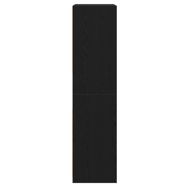 vidaXL Ντουλάπα Μαύρης Δρυς - 100 x 50 x 200 εκ. - Φτιαγμένη από Νευροξύλο