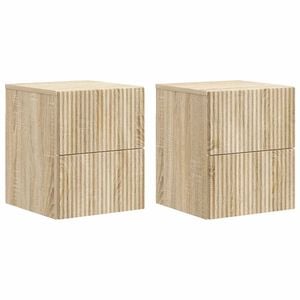 vidaXL &Tau;&omicron;ί&chi;&omicron;&upsilon; &Kappa;&rho;&epsilon;&mu;&alpha;&sigma;&tau;ό &Kappa;&omicron;&mu;&omicron;&delta;ί&nu;&omicron; 2 pcs Sonoma &Delta;&rho;&upsilon;&sigmaf; 33 x 34,5 x 40 &epsilon;&kappa;