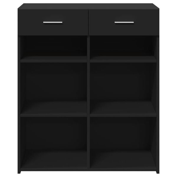 vidaXL Ντουλάπι Μαύρη 80x42,5x93 εκ. από Επεξεργασμένο Ξύλο