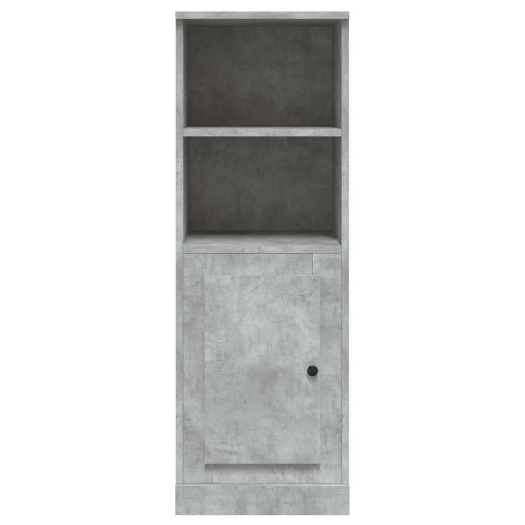 vidaXL Ντουλάπι Γκρι Σκυροδέματος 36x35,5x103,5 εκ. Επεξεργασμένο Ξύλο