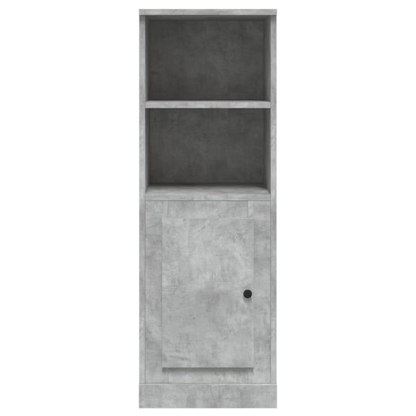vidaXL Ντουλάπι Γκρι Σκυροδέματος 36x35,5x103,5 εκ. Επεξεργασμένο Ξύλο
