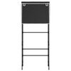 vidaXL Ραφιέρα 2 Επιπέδων για Πλυντήριο Μαύρη 71x29,5x170,5 εκ. Σίδερο