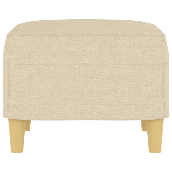 vidaXL Υποπόδιο Κρεμ 60x50x41 εκ. Υφασμάτινο