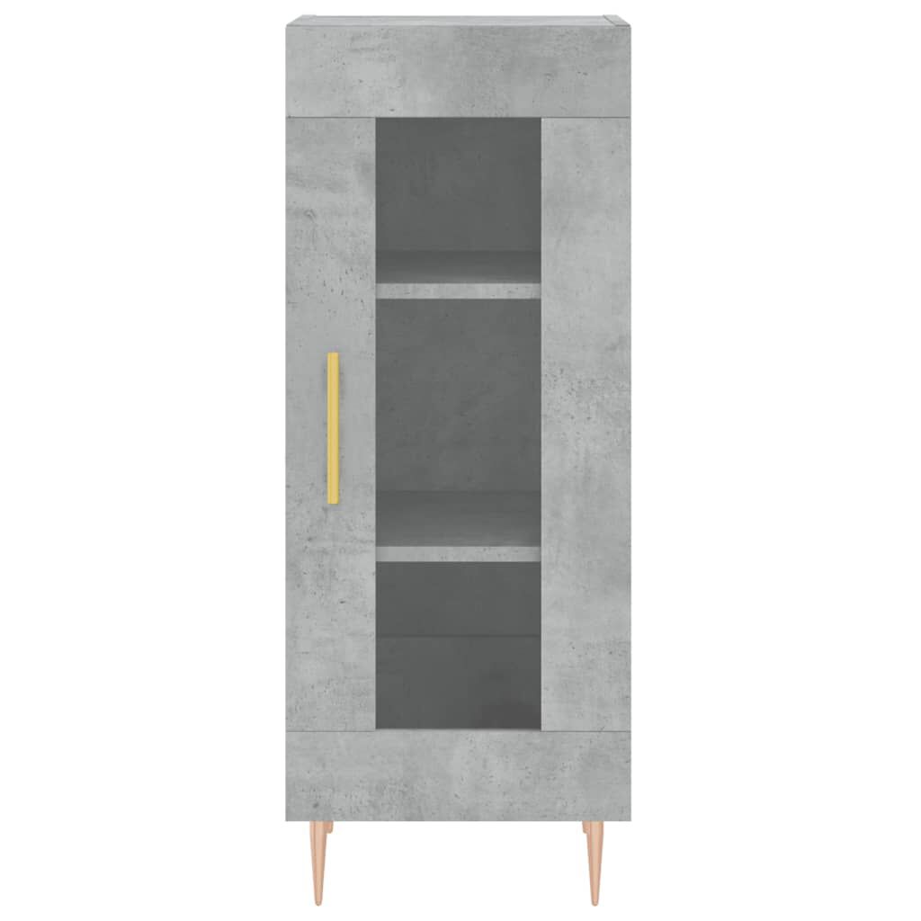 vidaXL Ντουλάπι Γκρι Σκυροδέματος 34,5x34x90 εκ. Επεξεργασμένο Ξύλο